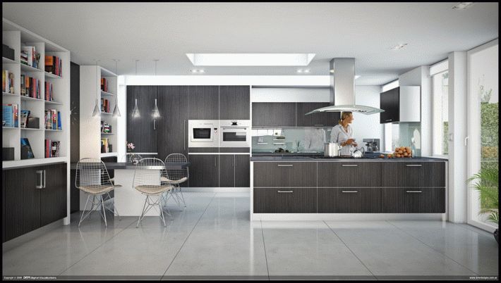 contemporary-black-and-white-style-kitchen-interior-decor